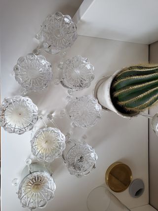 Gotas de cristal lámpara