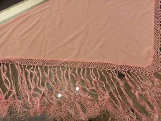 Mantoncillo flamenca rosa bebé 
