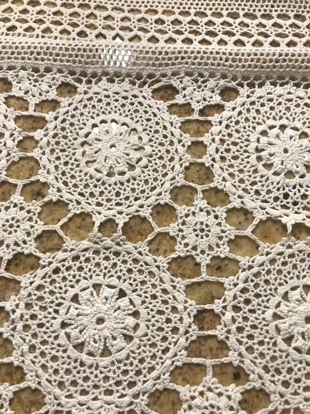 Colcha ganchillo cama matrimonio