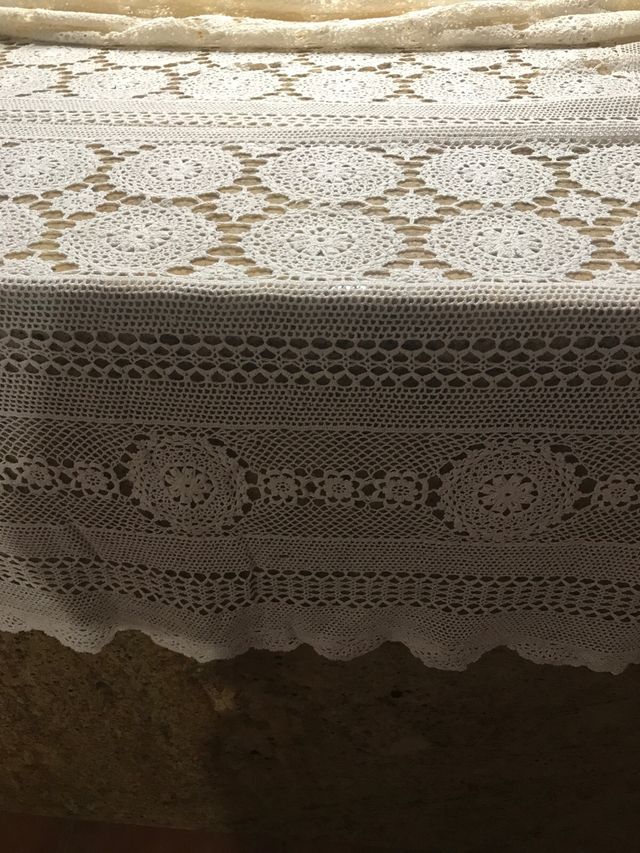 Colcha ganchillo cama matrimonio