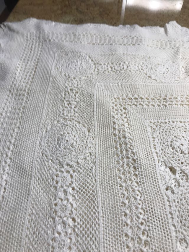 Colcha ganchillo cama matrimonio