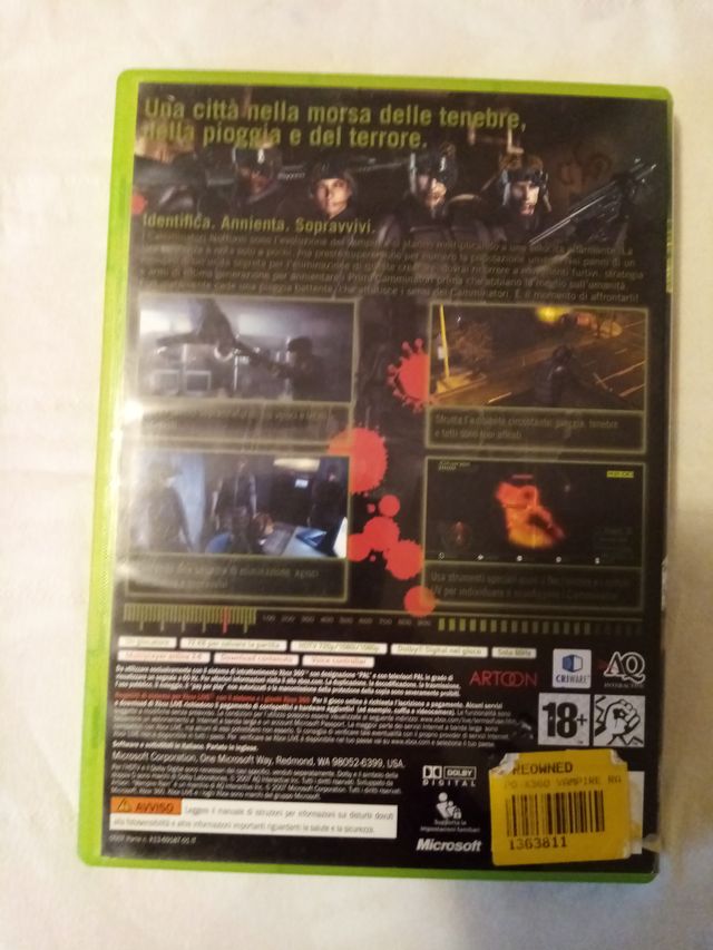 vampire rain xbox 360