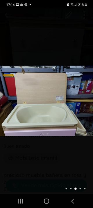 Mueble-bañera bebé