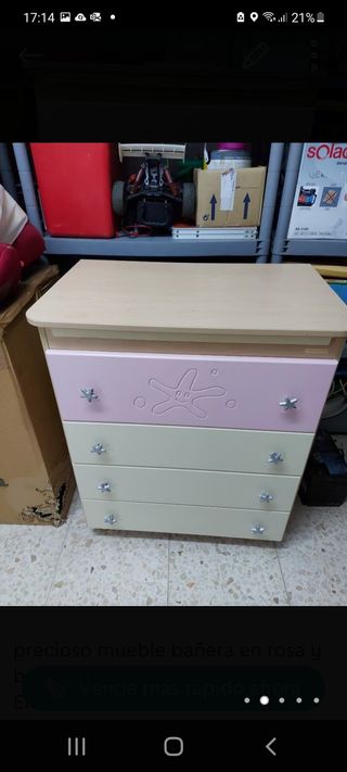 Mueble-bañera bebé