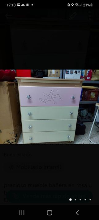 Mueble-bañera bebé