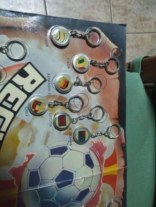 Recuerdo 1982 Llaveros Mundial de Fut.