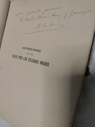 Libro Impresiones de un viaje por EEUU 1905