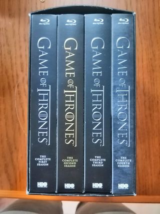 juego de tronos bluray 1a a 4a temporada