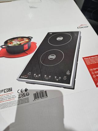 Placa vitrocerámica inducción doble Lacor