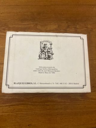Catálogo 1990 Libro Antiguo