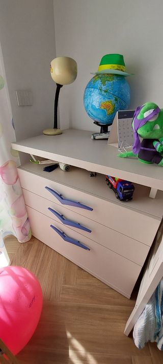 Cameretta Doimo Gabbiano con culla e cassettiera