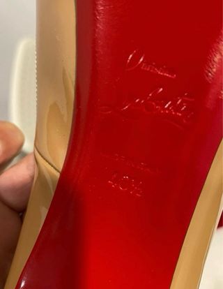 Zapatos Christian loubutin beige