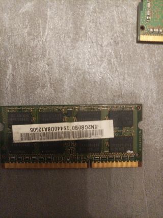 Memoria RAM de portatil