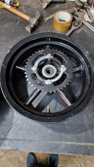 Llantas pitbike delantera con disco trasera sin el