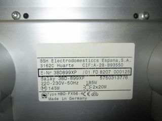 FILTRO METALICO CAMPANA EXTRACTORA BALAY 3BD899XP