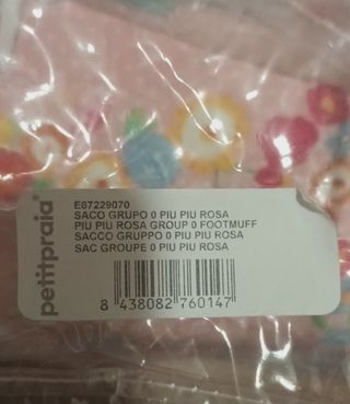 Saco Grupo 0 Rosa Petit Prai