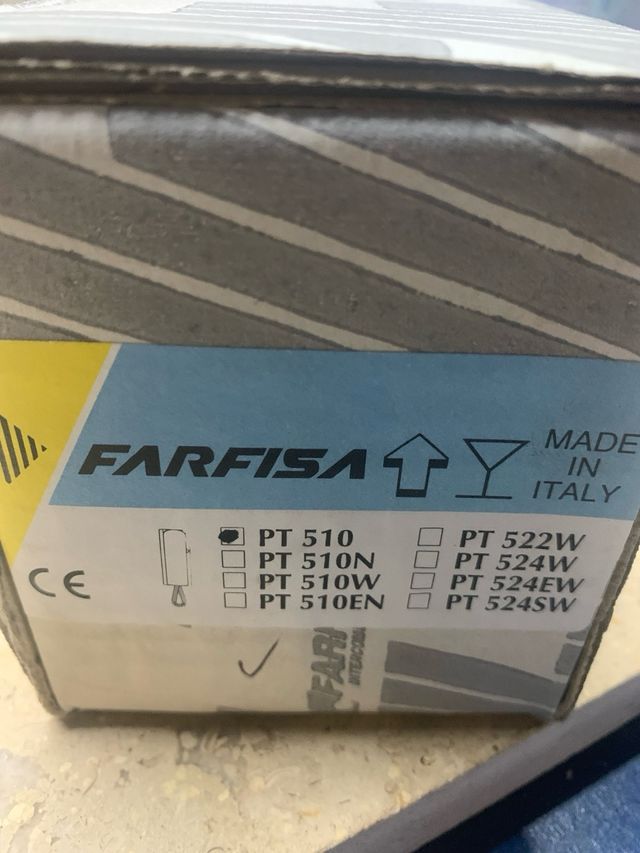 Telfonillo FARFISA BLanco- negro- PT510