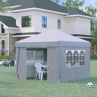 Gazebo Pieghevole 3x3 m con Altezza Regolabile, co