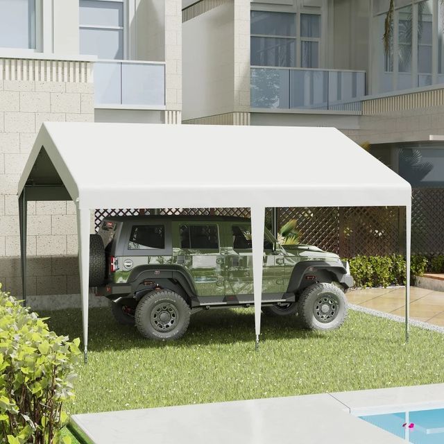 Garage Portatile 4x4m con Tettoia anti UV