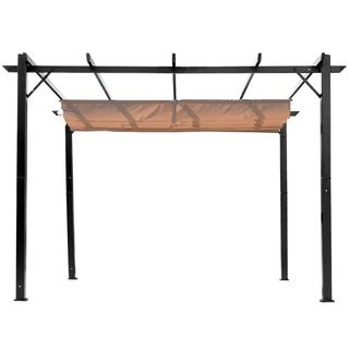 Gazebo Pergola da Giardino 3x4m con Telo in Polies