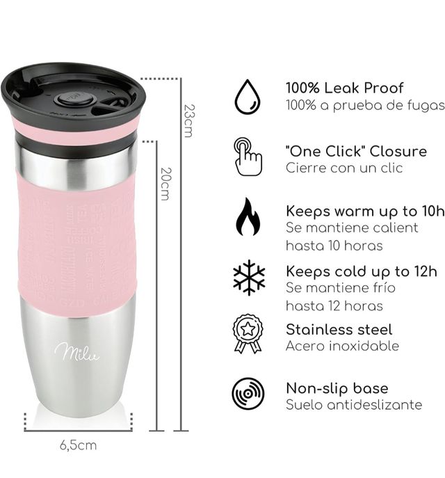 Termo Milu de acero inoxidable