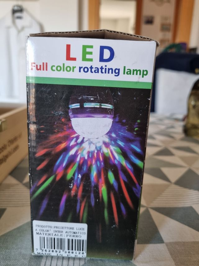 Lampadina led luci effetto discoteca