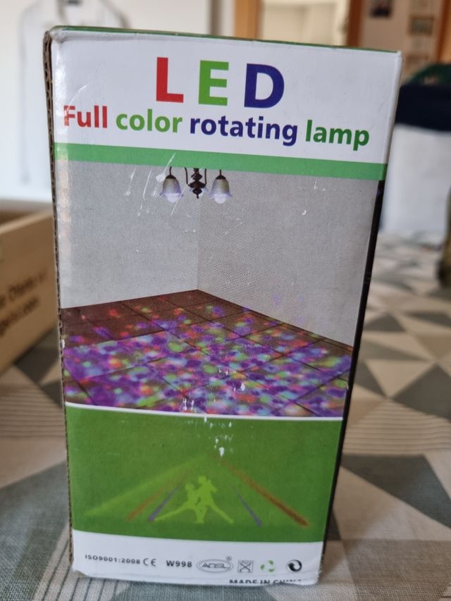 Lampadina led luci effetto discoteca