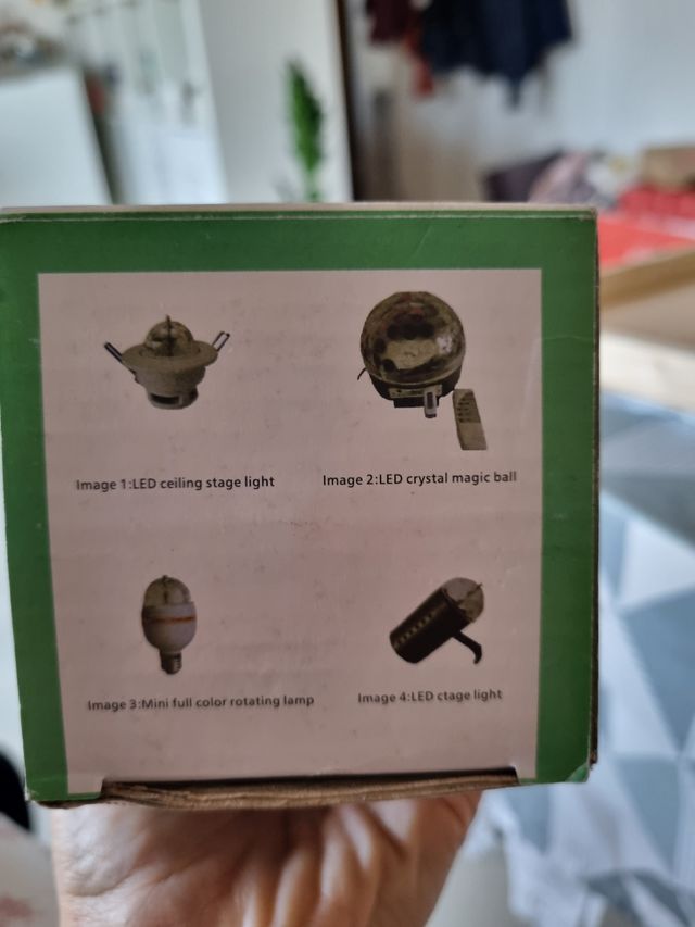 Lampadina led luci effetto discoteca