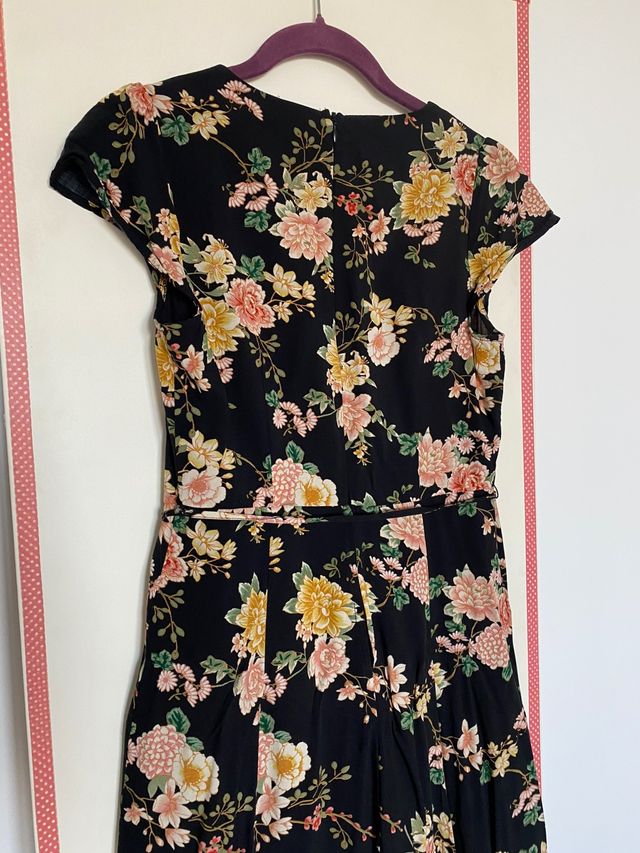 Vestido largo flores Forever 21