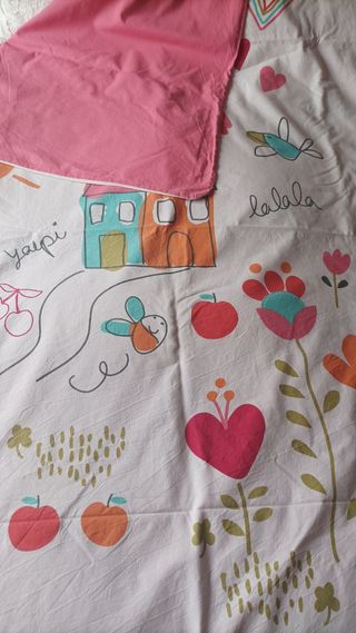 Funda nórdica algodón cama 80 