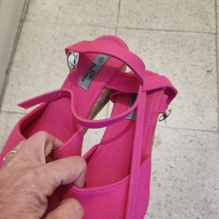 Zapatillas esparto fucsia del 37