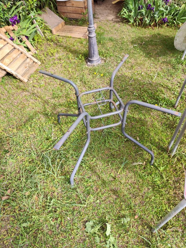 Mesa redonda cristal exterior 