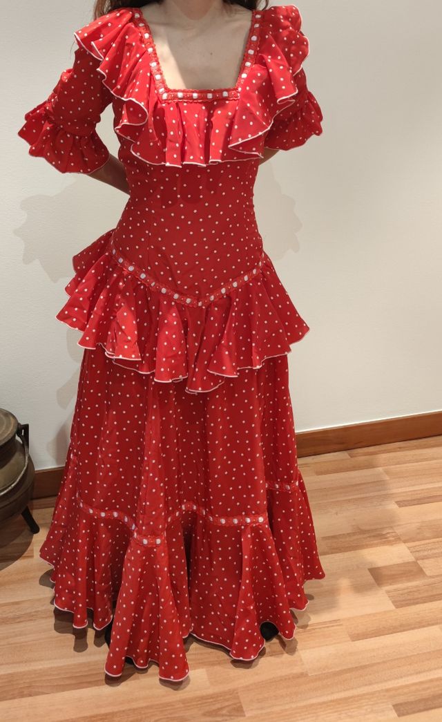 Traje de flamenca. Talla S