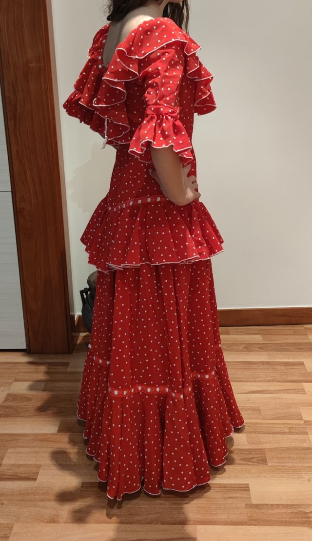 Traje de flamenca. Talla S