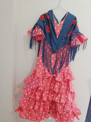 Traje de flamenca niña