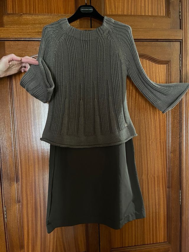 Conjunto vestido y jersey Purificacion Garcia