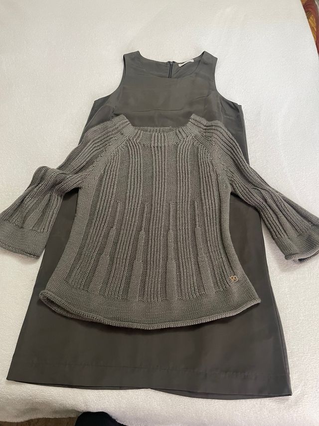 Conjunto vestido y jersey Purificacion Garcia