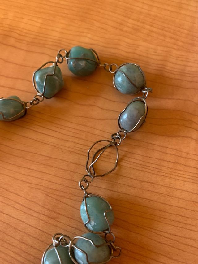 Collar y pulsera de piedras vintage