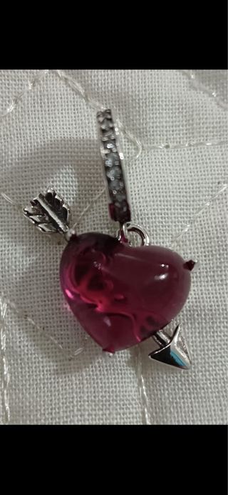 Charm Corazón y flecha plata nuevo