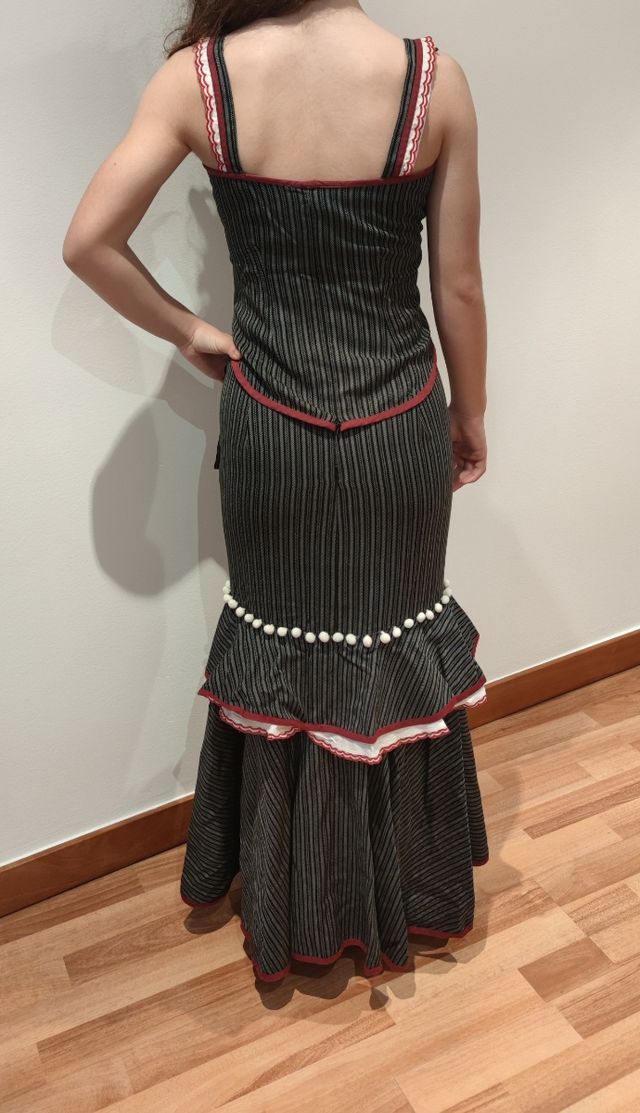 Traje de flamenca campero. Talla S