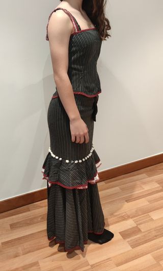 Traje de flamenca campero. Talla S