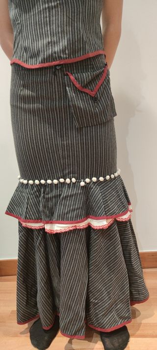 Traje de flamenca campero. Talla S
