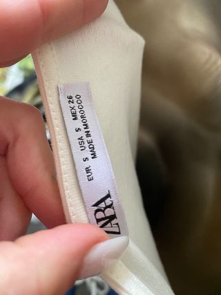 Vestido 100% algodão Zara