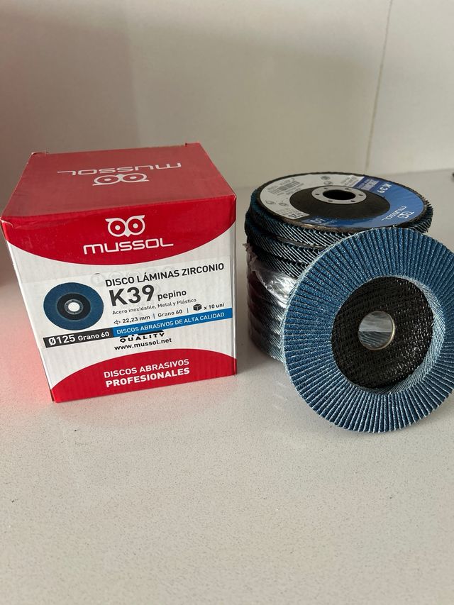 10 discos laminas grano 60 zirconio
