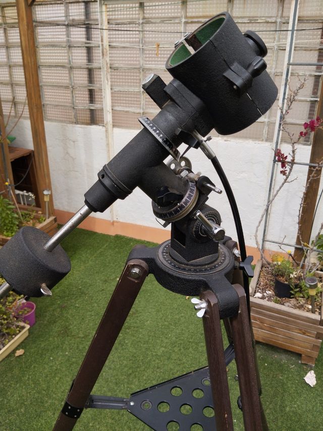 Montura eq ecuatorial clásica madera