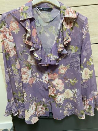 Blusa semitransparente 