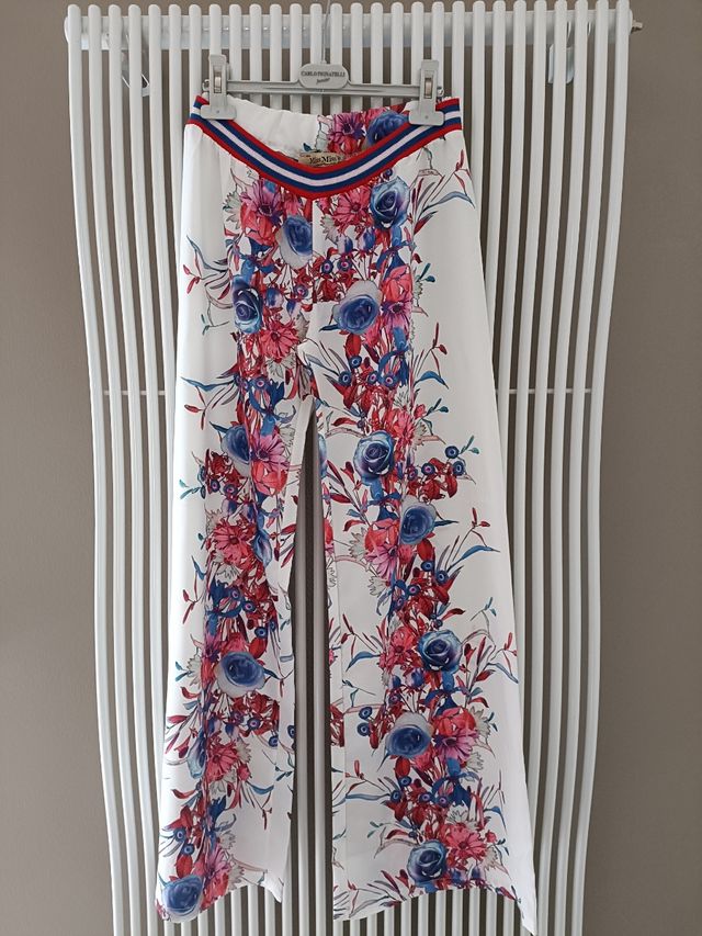 Pantalone floreale elegante