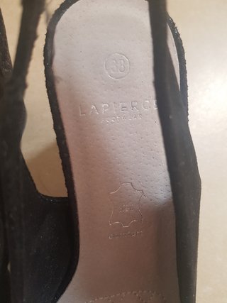 Tacón negras cuero verdadero nuevas