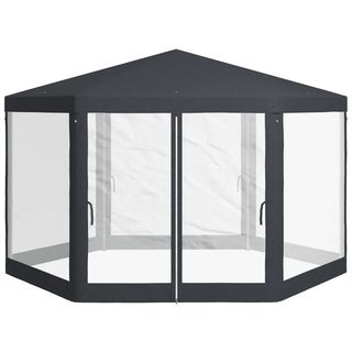  Gazebo da Giardino Esagonale con Doppio Ingresso,