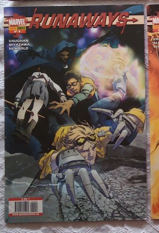 Lote 6 comics Runaways de Marvel
